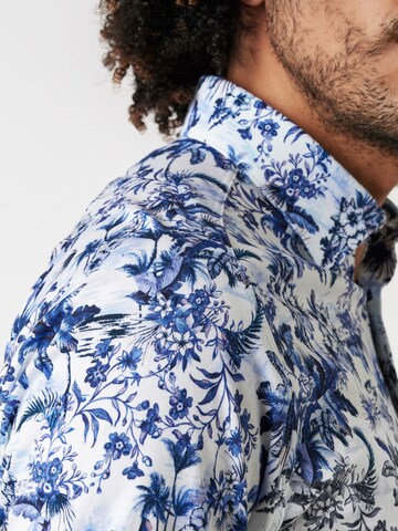 DESOTO Slim fit Overhemd in Blauw