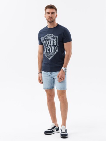 Ombre Shirt 'S1735' in Blauw