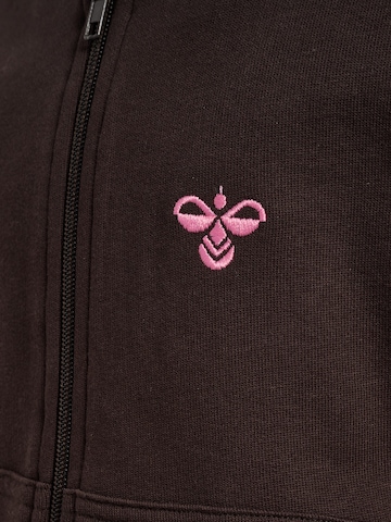 Hummel Sweat jacket in Brown