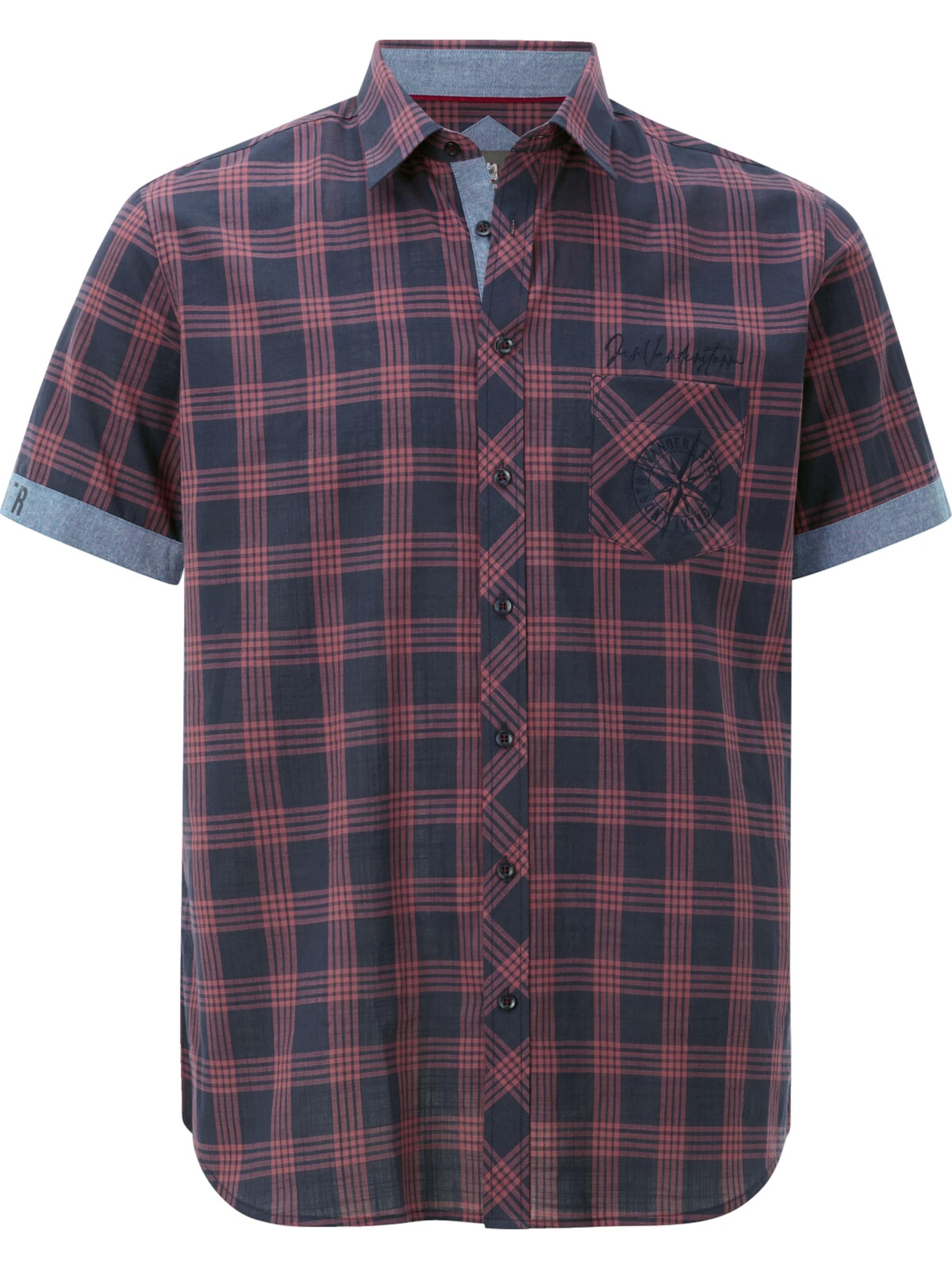 Jan Vanderstorm Comfort Fit Hemd 'Teoper' in Rot: Vorderseite