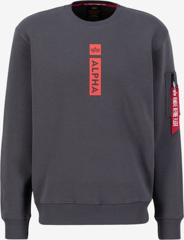 ALPHA INDUSTRIES Sweatshirt 'RP' in Grau: Vorderseite