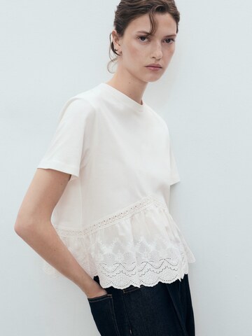MANGO T-Shirt 'MOLLY' in Weiß: Vorderseite