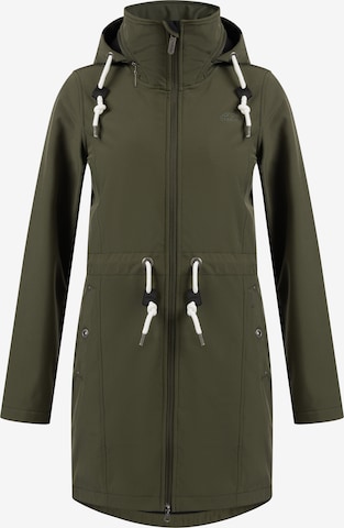 ICEBOUND Raincoat in Green: front