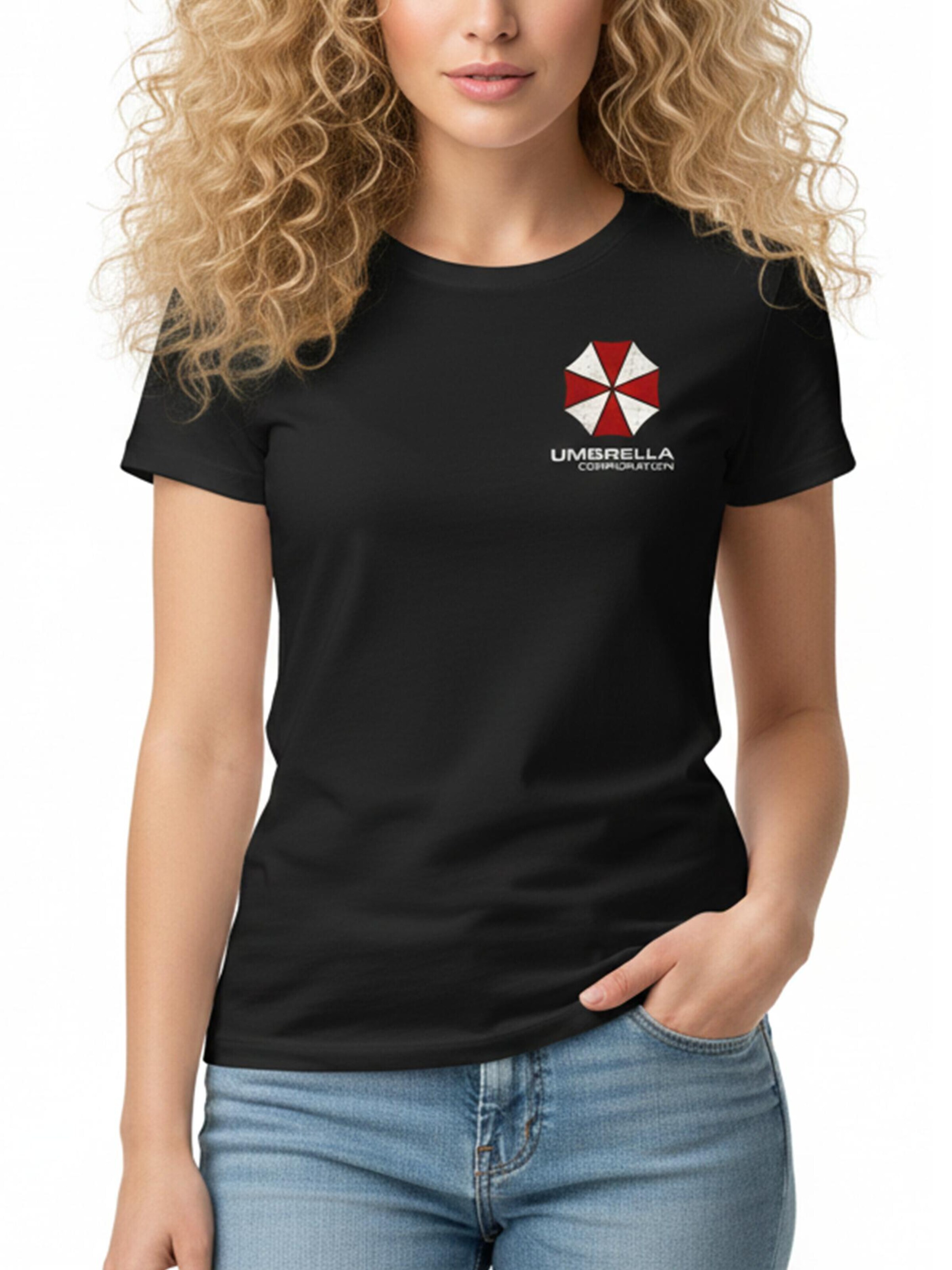 MAKAYA Shirt 'Umbrella' in Black: front