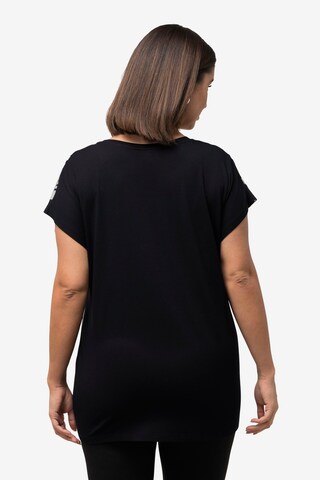 T-shirt Ulla Popken en noir : devant