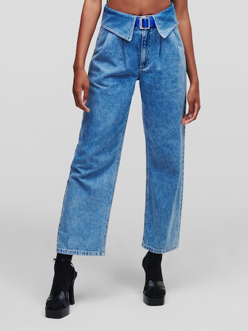 KARL LAGERFELD JEANS Loosefit Redős farmer - kék: elől