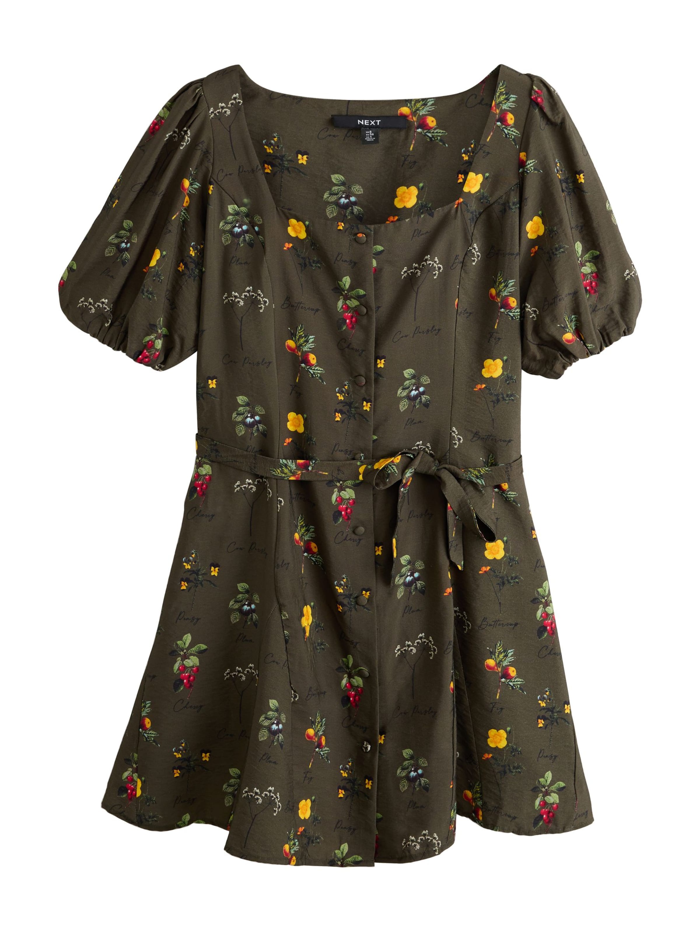 Next Robe en 38 en olive / mélange de couleurs, Vue avec produit