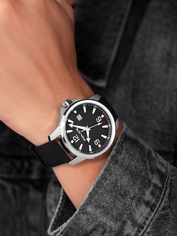 POLICE Analog Watch 'MENSOR' in Black: front