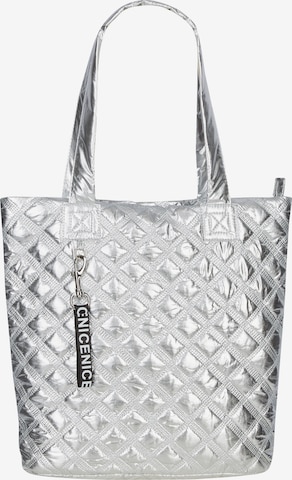 Curuba Shopper 'Polly' in Silver: front