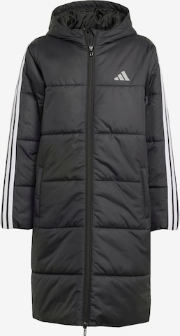 juoda ADIDAS SPORTSWEAR Sportinė striukė: priekis