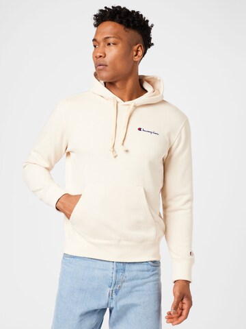 Champion Authentic Athletic Apparel Sweatshirt in Beige: front