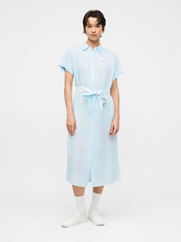 TOMMY HILFIGER Платье-рубашка в Синий: спереди