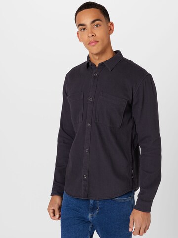TOM TAILOR DENIM Regular fit Button Up Shirt in Blue: front