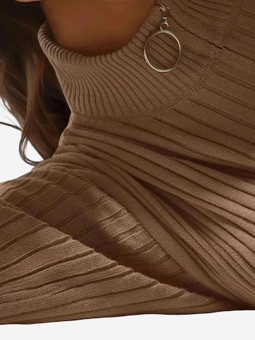 Bigdart Gebreide jurk in Bruin