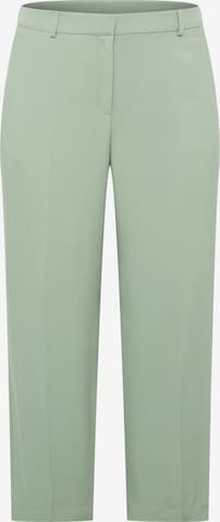 A LOT LESS Wide leg Pleated Pants 'Daliah' in Green: front