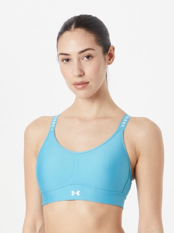 UNDER ARMOUR Bralette Sports Bra 'Infinity' in Blue: front