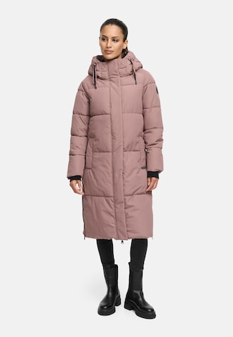 MARIKOO Wintermantel 'Michikoo XVI' in Lila: voorkant