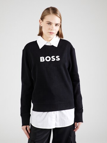 Sweat-shirt 'Ela 6' BOSS en noir : devant