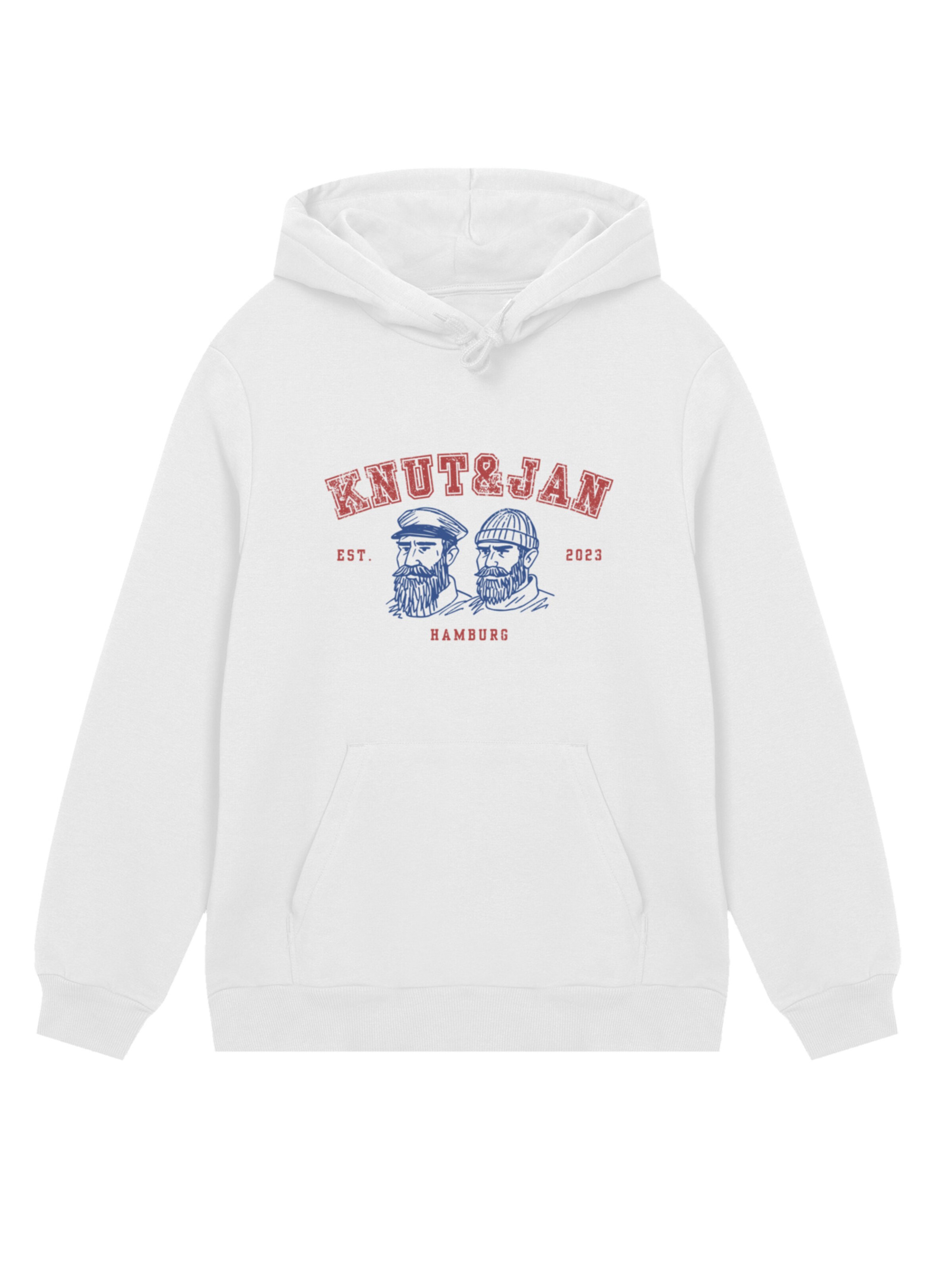 Pull-over 'Knut & Jan Hamburg' F4NT4STIC en blanc : devant