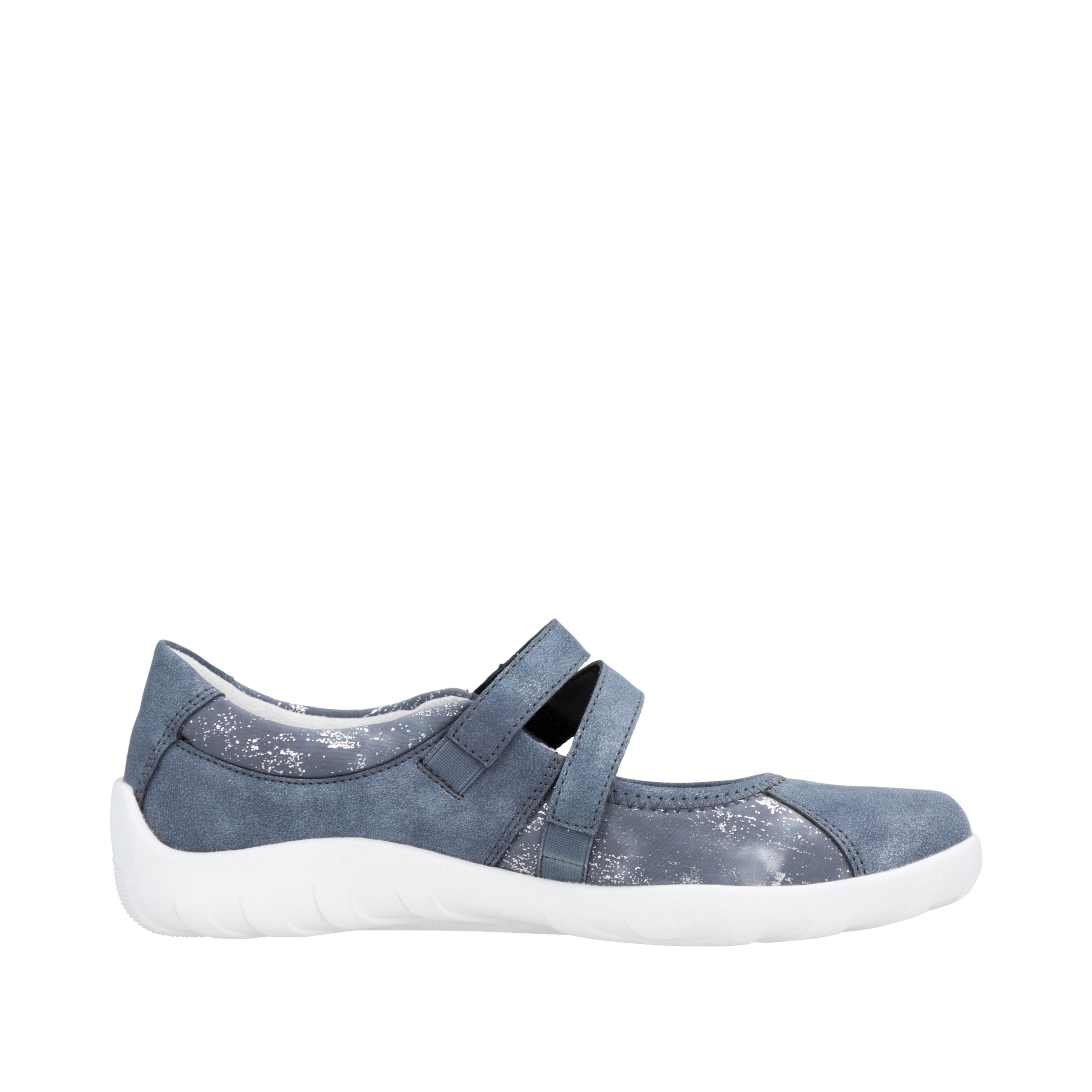 REMONTE Ballet Flats with Strap in Blue