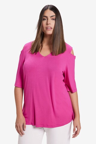 Ulla Popken Shirt in Roze: voorkant