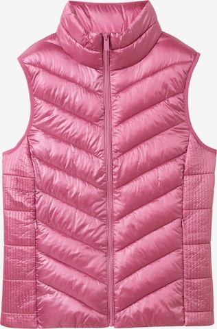 TOM TAILOR Weste in Pink: Vorderseite