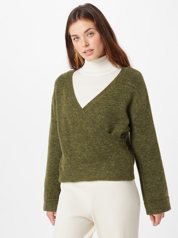 PIECES Sweater 'FANNA' in Green: front