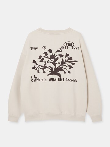 Pull&Bear Sweatshirt in Beige