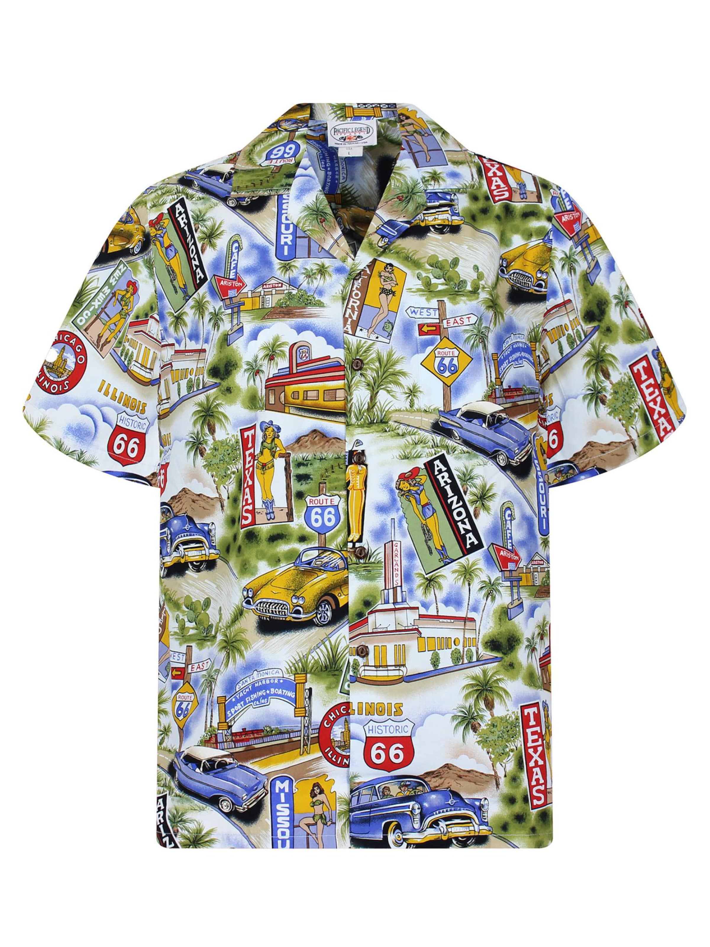 Pacific Legend Regular Fit Hemd 'Texas Arizona' in Blau: Vorderseite