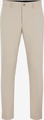 J.Lindeberg Pleated Pants 'Grant' in Beige: front