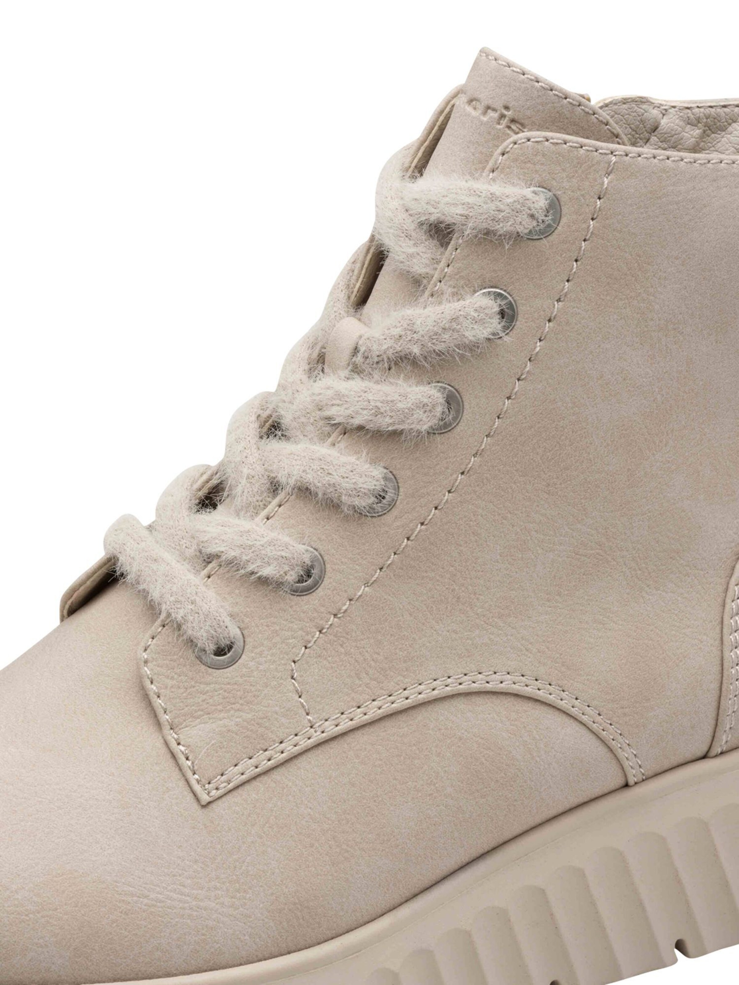 Tamaris Stövlett med snörning i beige