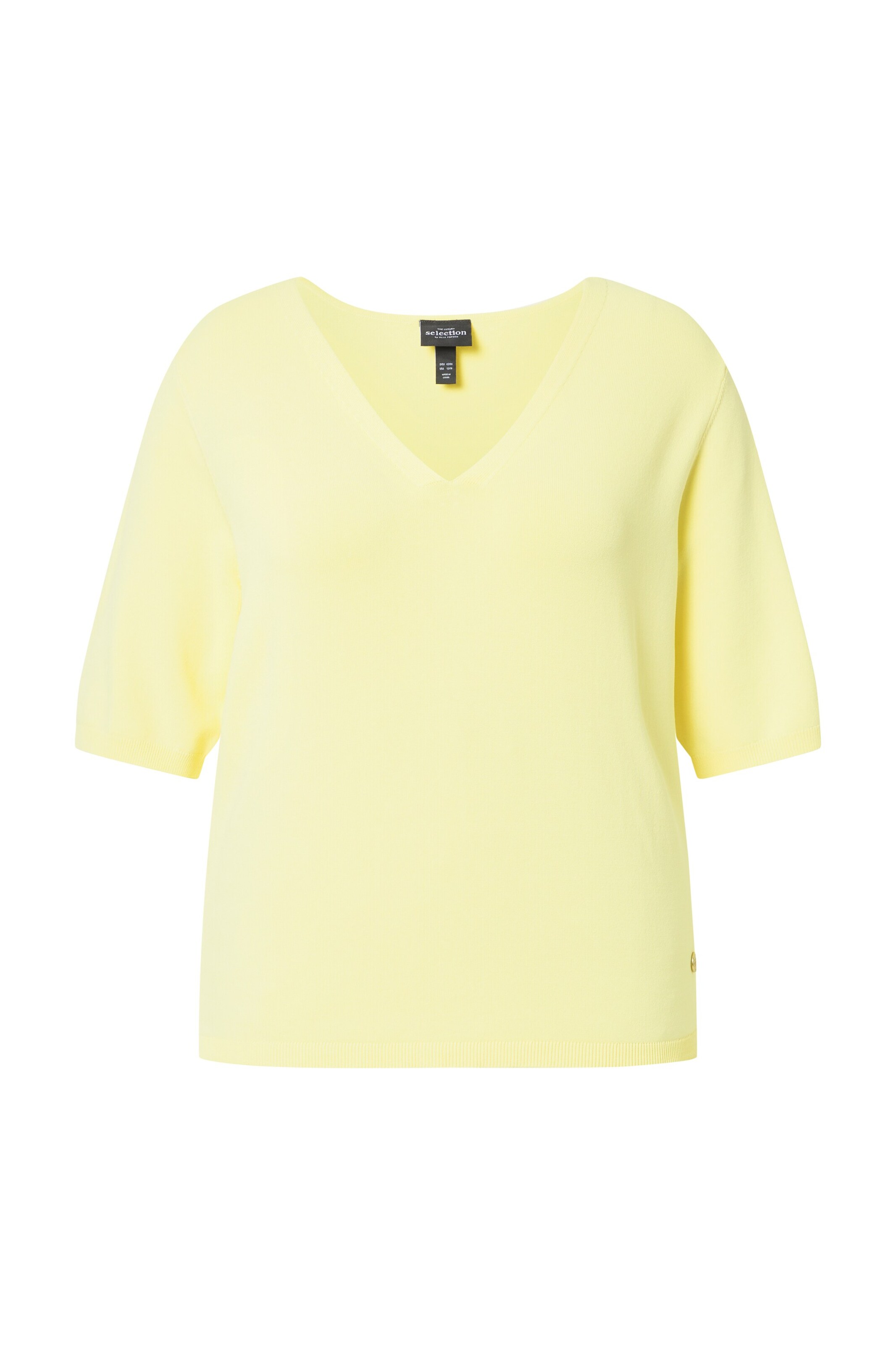 Ulla Popken Pullover in Gelb: Vorderseite