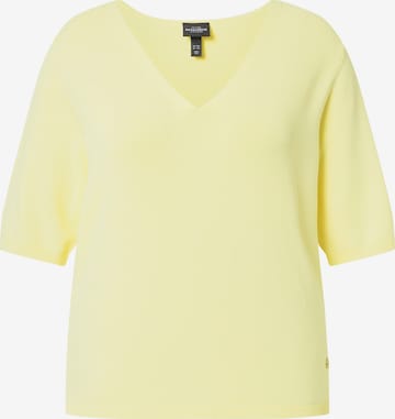 Ulla Popken Trui in Geel: voorkant