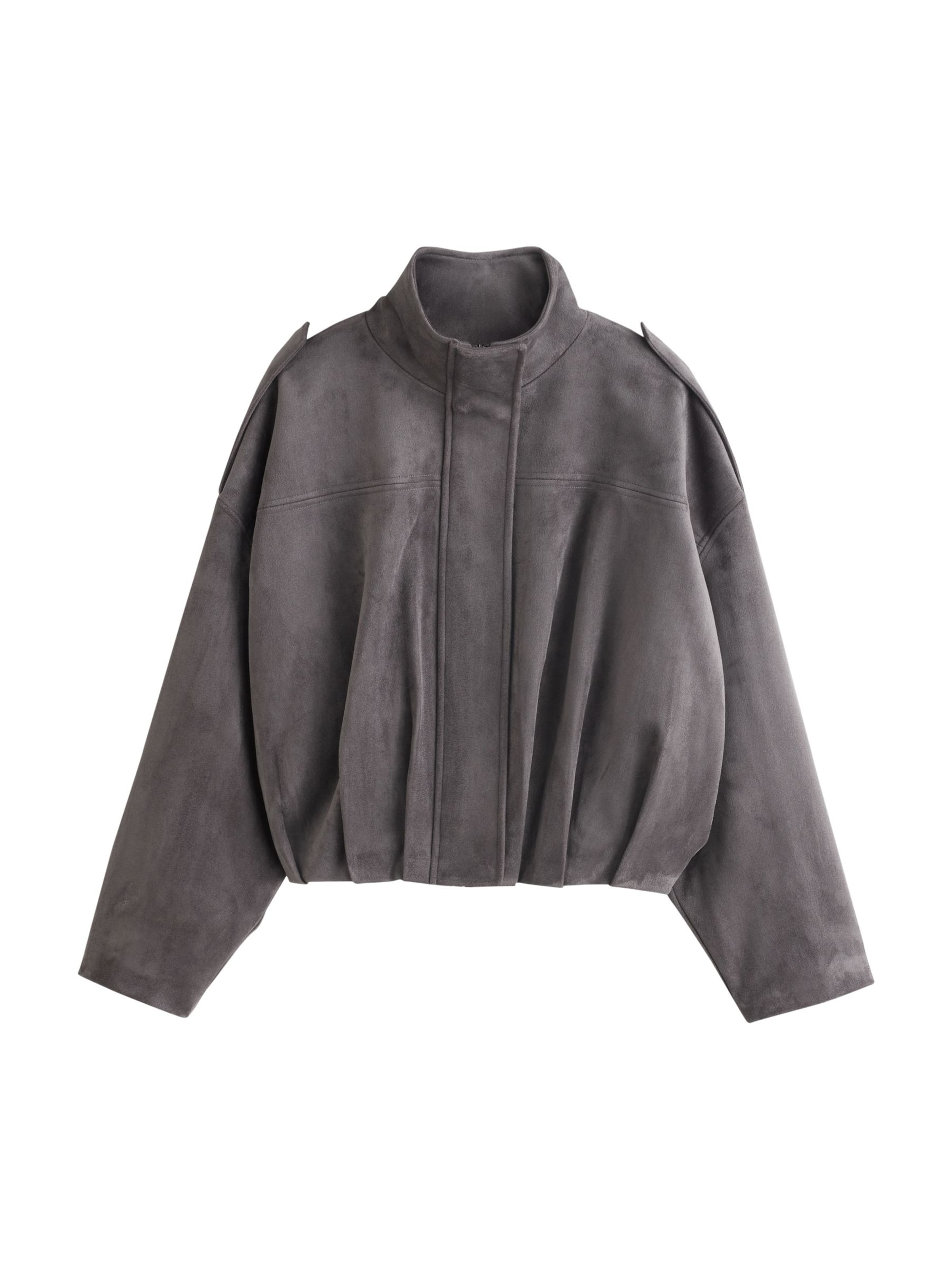 Next Jacke in Grau: Vorderseite