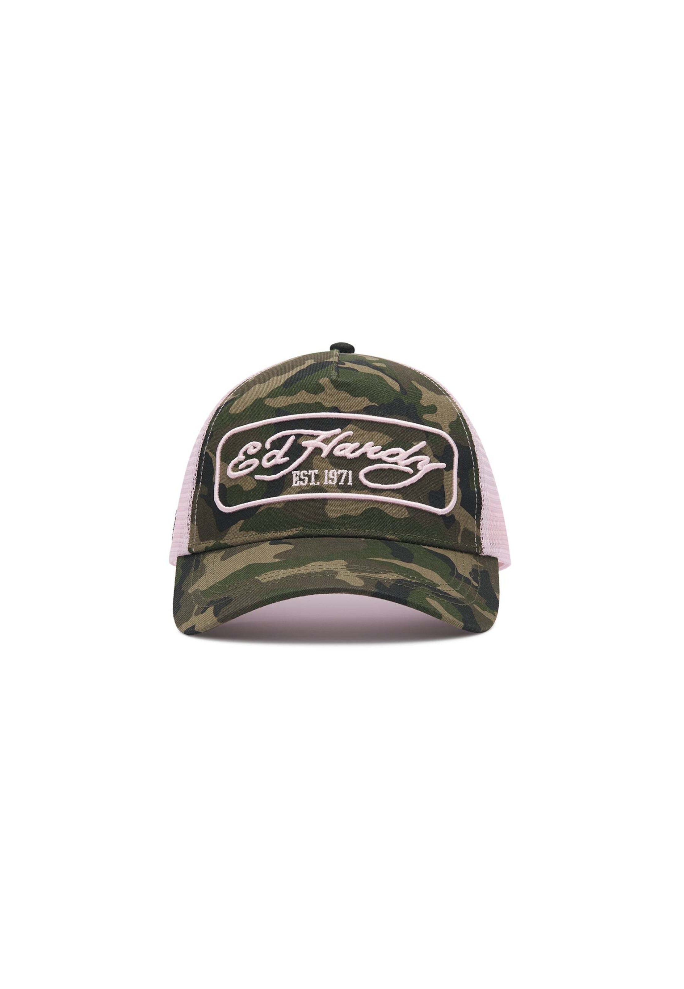 Ed Hardy Cap '1971' in Green