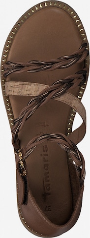Sandale cu baretă de la TAMARIS pe maro