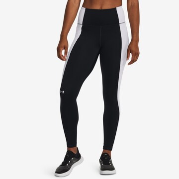 UNDER ARMOUR Skinny Workout Pants 'Novelty' in Black: front