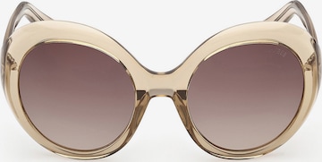 Lunettes de soleil GUESS en beige : devant