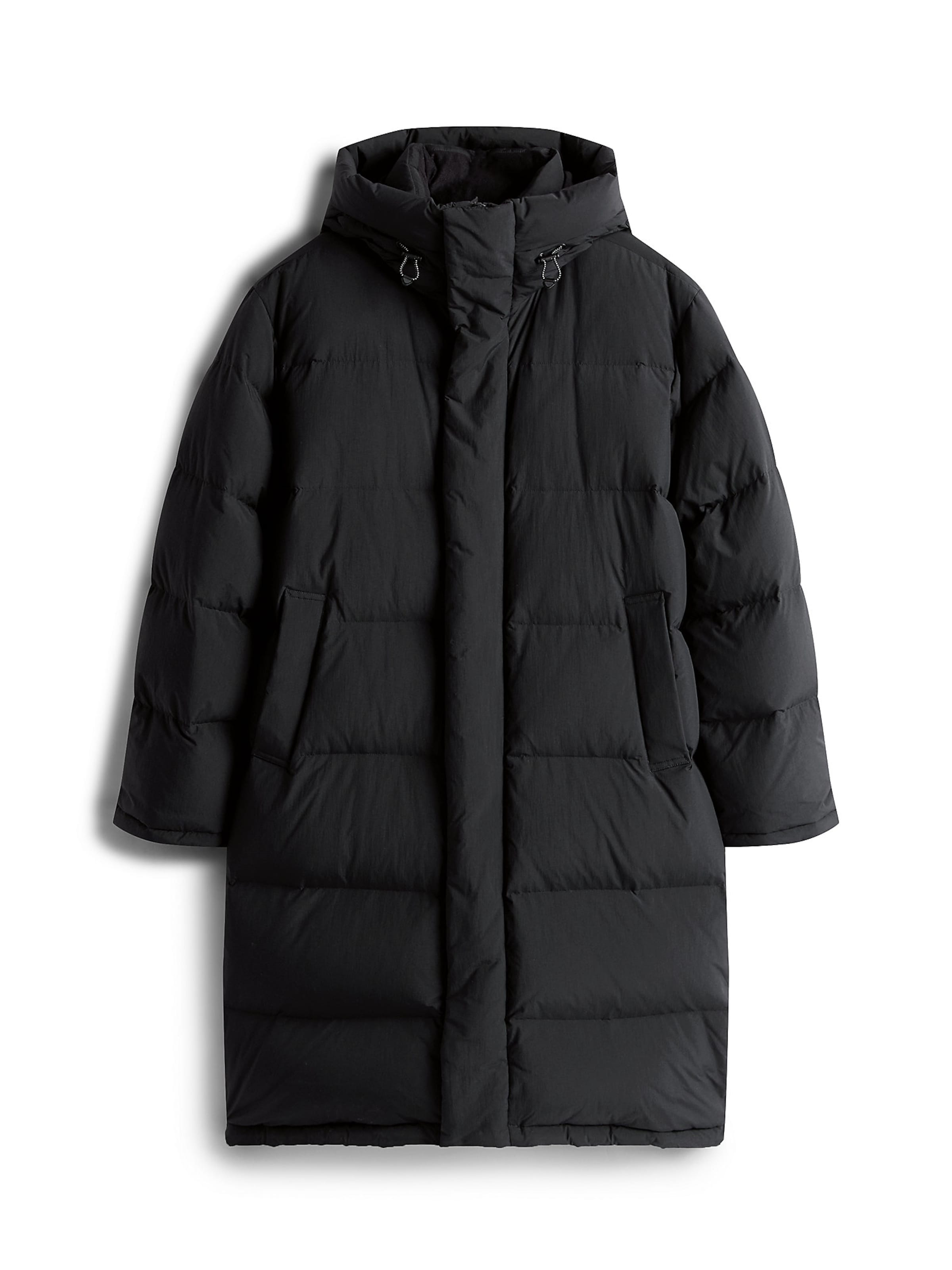 Tommy Jeans Zimný kabát - Čierna: predná strana