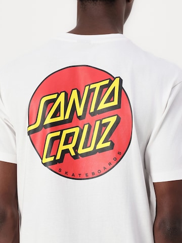 Santa Cruz Majica 'Classic Dot' | bela barva