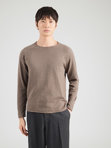 JACK & JONES Pulóver 'JJBreeze' - barna: elől