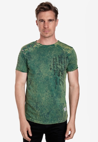 Rusty Neal Shirt in Groen: voorkant