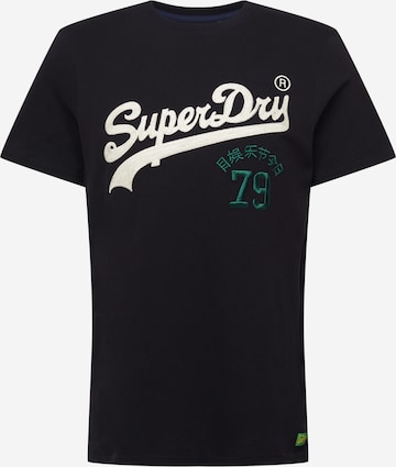 Superdry Póló - fekete: elől