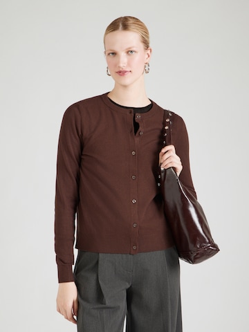 s.Oliver Knit cardigan in Brown: front