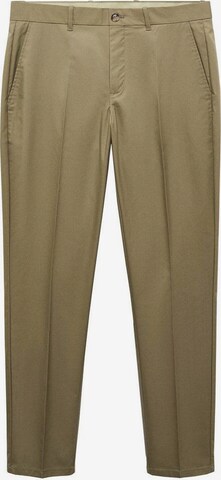 MANGO MAN Slim fit Pants 'Timo' in Green: front