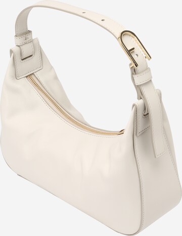 FURLA - Mala de ombro 'FLOW' em branco: frente