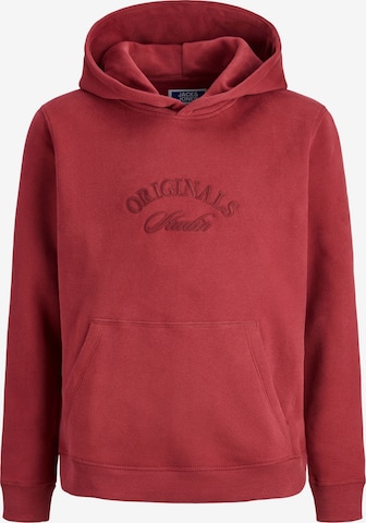 Jack & Jones Junior Sweatshirt 'Bleecker Branding' in Rot: Vorderseite