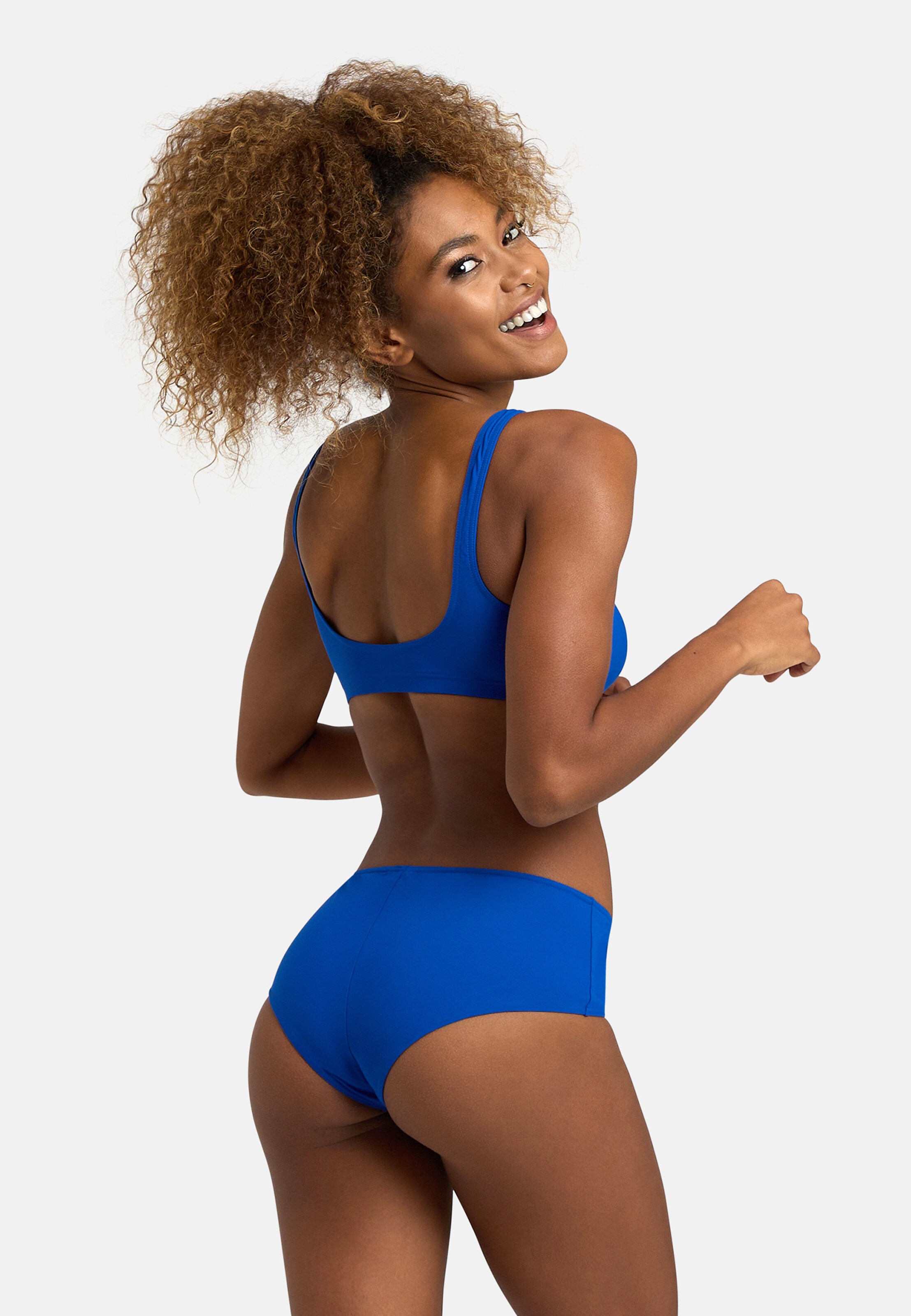 ARENA Sujetador bustier Bikini deportivo SOLID BRALETTE en Azul