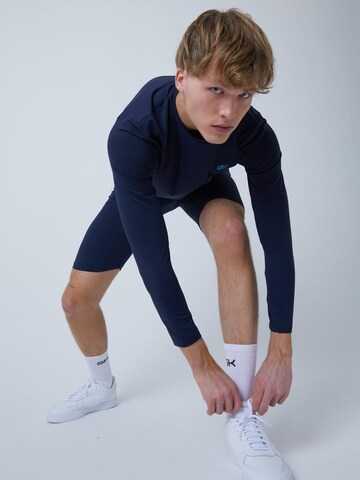 SPORTKIND Funktionsshirt 'Crew Neck Long Sleeve Shirt'‌‌‌‌‌‌‌‌‌‌ in Blau