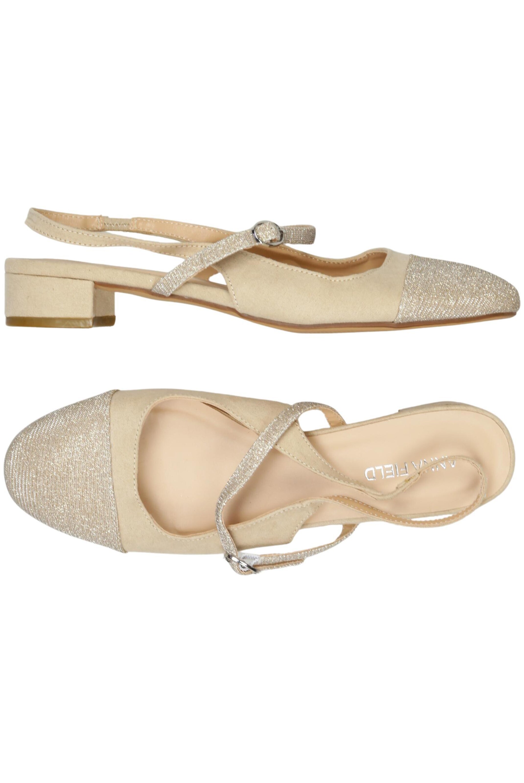 Anna Field Flats & Loafers in 37 in Beige: front